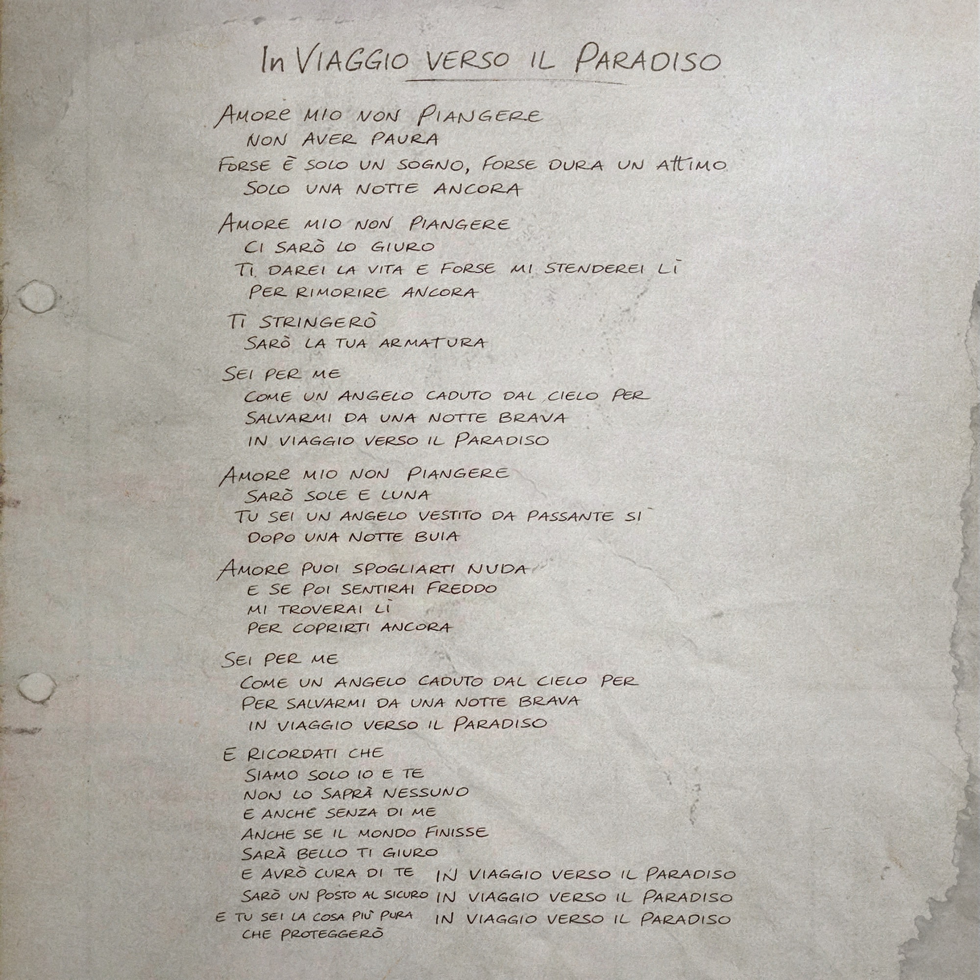 In Viaggio Verso Il Paradiso